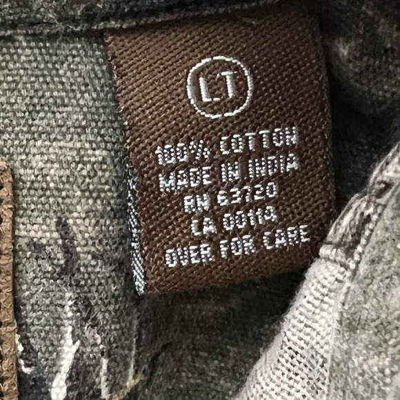 North River Button Down Shirt Mens‎ LT Long Sleeve Hunting Outdoor Deer Camo - Picture 10 of 13